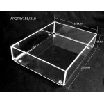 Acrylic shelf  tray  - 155mm W x 210mm D x 45mm H